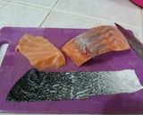 Foto langkah ke 3 dari resep Salmon Mentai Rice Bowl.