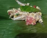 Foto langkah ke 2 dari resep Pepes Bakar Tahu dan Teri Basah.