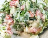 Foto langkah ke 5 dari resep Omelette Salad Sandwich.