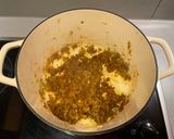 A picture of step 4 of Rishna's Kheema.