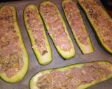 Sonkás-gombás töltött cukkini recept fázis 3 fotója