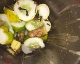 A picture of step 1 of Ginger, cucumber drink.