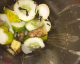 A picture of step 1 of Ginger, cucumber drink.
