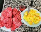 Foto del paso 1 de la receta: Galtes de porc desossades amb préssecs i salsa de Porto i Vermut