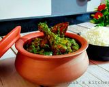 A picture of step 6 of Murgh Hariyali.