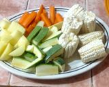A picture of step 2 of Mole de Olla.