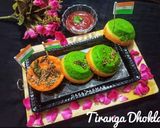 A picture of step 10 of Tiranga Dhokla.
