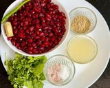 A picture of step 1 of Anar (Pomegranate) Pani Puri ~ No Beetroot No Color Only Anar Ka Rang.