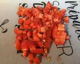 Une image de l'étape 4 de Salade de tomates au comté et noix sur lit de feuille de chêne.