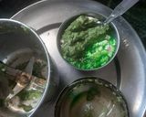 A picture of step 2 of Sandwich Dhokla.