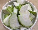 家常絲瓜麵線的食譜步驟3照片