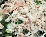 Foto langkah ke 2 dari resep Pepes Tahu Ayam Suwir Kemangi.