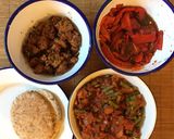 A picture of step 14 of Lamb Slovaki, Mediterranean Beans and Chargrilled red peppers 🇨🇾🇬🇷.