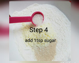 A picture of step 4 of Bow tie buns.