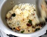 A picture of step 6 of Ghee pongal/ven pongal.