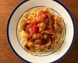 A picture of step 9 of ☆Basic☆ Chicken in tomato sauce pasta.