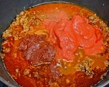 A picture of step 6 of Texas Chili.