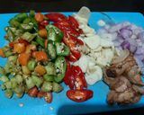 Foto langkah ke 2 dari resep Tahu Tempe kecap pedas.