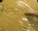 A picture of step 4 of Ghee Mysore pak.