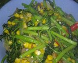 Foto langkah ke 7 dari resep Oseng Jagung bayam.