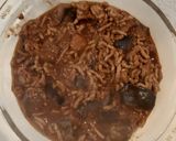 A picture of step 1 of Eggplant and Minced meat in choco-tomatoe sauce.