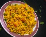 A picture of step 5 of Veg Pulao.