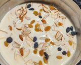 A picture of step 6 of Banana Suji Cake.