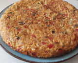 Foto del paso 5 de la receta: Tortilla de bacalao y pimientos