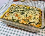 Une image de l'étape 25 de Gratin d’épinards au jambon, pignons de pin et floraline.