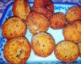 Foto del paso 1 de la receta: Bombas de papa rellenas de muzzarella 🥳💜