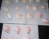 A picture of step 3 of Meringue cookies 😍.