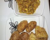 A picture of step 5 of Yam balls and egg sauce.