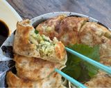 A picture of step 11 of Halal Japanese Gyoza for my friend.