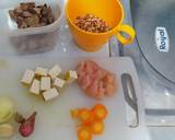 Mpasi 8 bulan - bubur hati dan ayam langkah memasak 1 foto