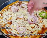 A picture of step 3 of 10 minutes Pizza recipe.