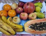 A picture of step 1 of Fruits Chaat 🍎🥝🍊🍇🍌👌😋😋.