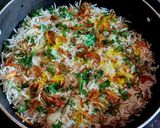 A picture of step 4 of Paneer Tikka Dum Biryani.