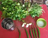 ભજીયાની ગ્રીન ચટણી(Green Chutney recipe in Gujarati) રેસીપી સ્ટેપ1ફોટો