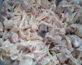 Foto langkah ke 4 dari resep Baked chicken fettuccine aglio e olio.
