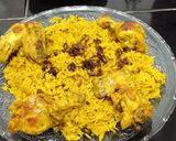Foto langkah ke 9 dari resep Nasi Biryani Ayam Praktis pakai Rice cooker.