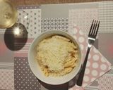 Mézes, tejszínes penne tészta recept fázis 4 fotója