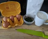 A picture of step 1 of Pasta with parsley.