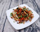 Hình bước làm 5 của món Khô Mực Khoai Môn Chiên Nước Mắm