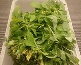 A picture of step 1 of Amaranth Greens or keerai molagootal.