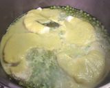 Foto del paso 7 de la receta Cazón en salsa verde con guisantes