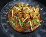 A picture of step 5 of Chicken Qorma.