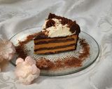 Foto del paso 17 de la receta: 🎂🍫🍰 Chocotorta de cumpleaños!! 🍰 Chocotorta con drip de chocolate, ganache y crema - facilísima!! 🍰🍫
