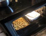 A picture of step 4 of Parm potatoes.