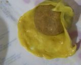 A picture of step 6 of Holige/obattu (festival sweet Karnataka).
