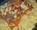 A picture of step 15 of Koshari Arabic dish 😋.